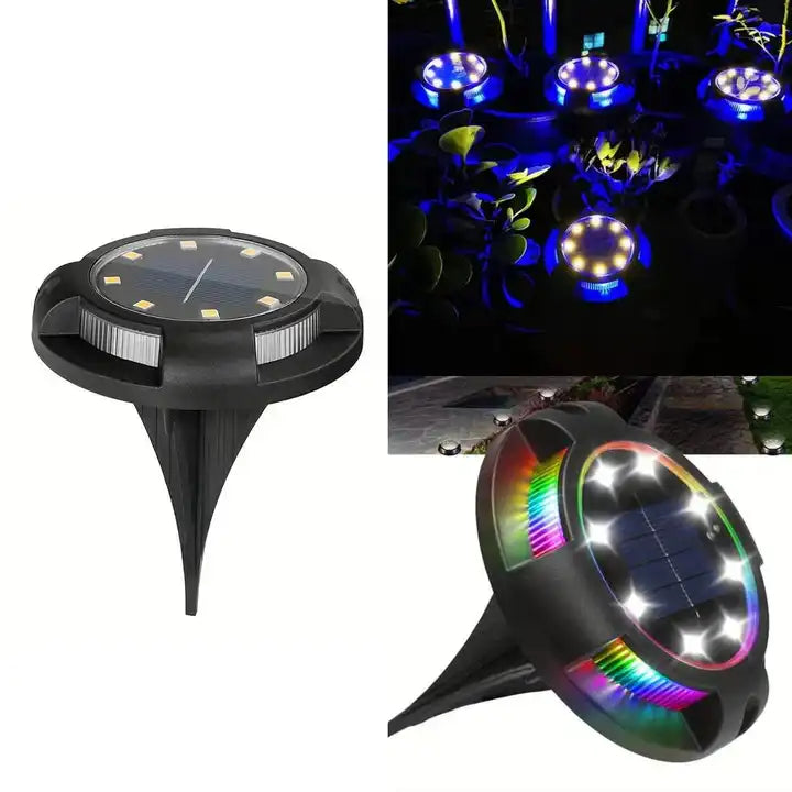 Decorative Solar Ground Light Waterproof for Outdoor Home Garden Pathway Lawn Driveway