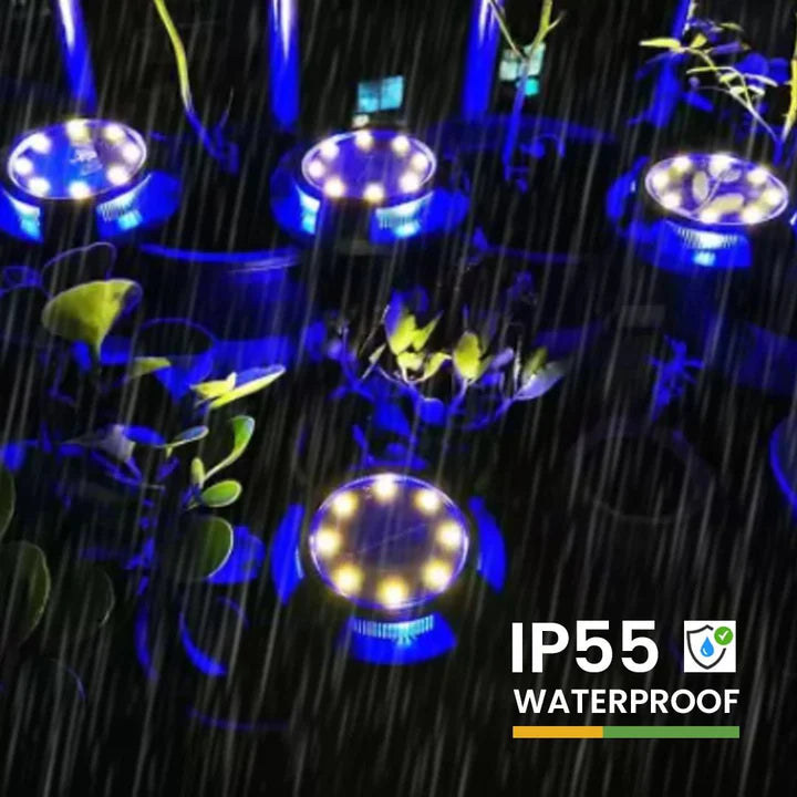 Decorative Solar Ground Light Waterproof for Outdoor Home Garden Pathway Lawn Driveway